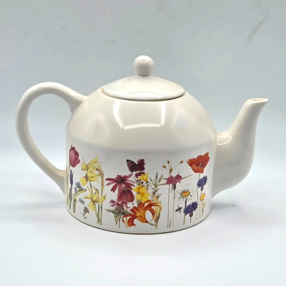 VINTAGE Marjolein Bastin Wildflower Meadow‎ Teapot Certified International 1997